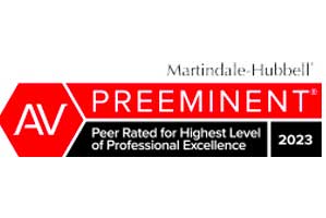 Martindale-Hubbell | Peer Rated for Highest Level of Professional Excellence | 2023