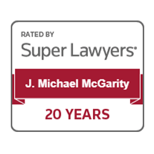 Rated By Super Lawyers | J. Michael McGarity | 20 Years